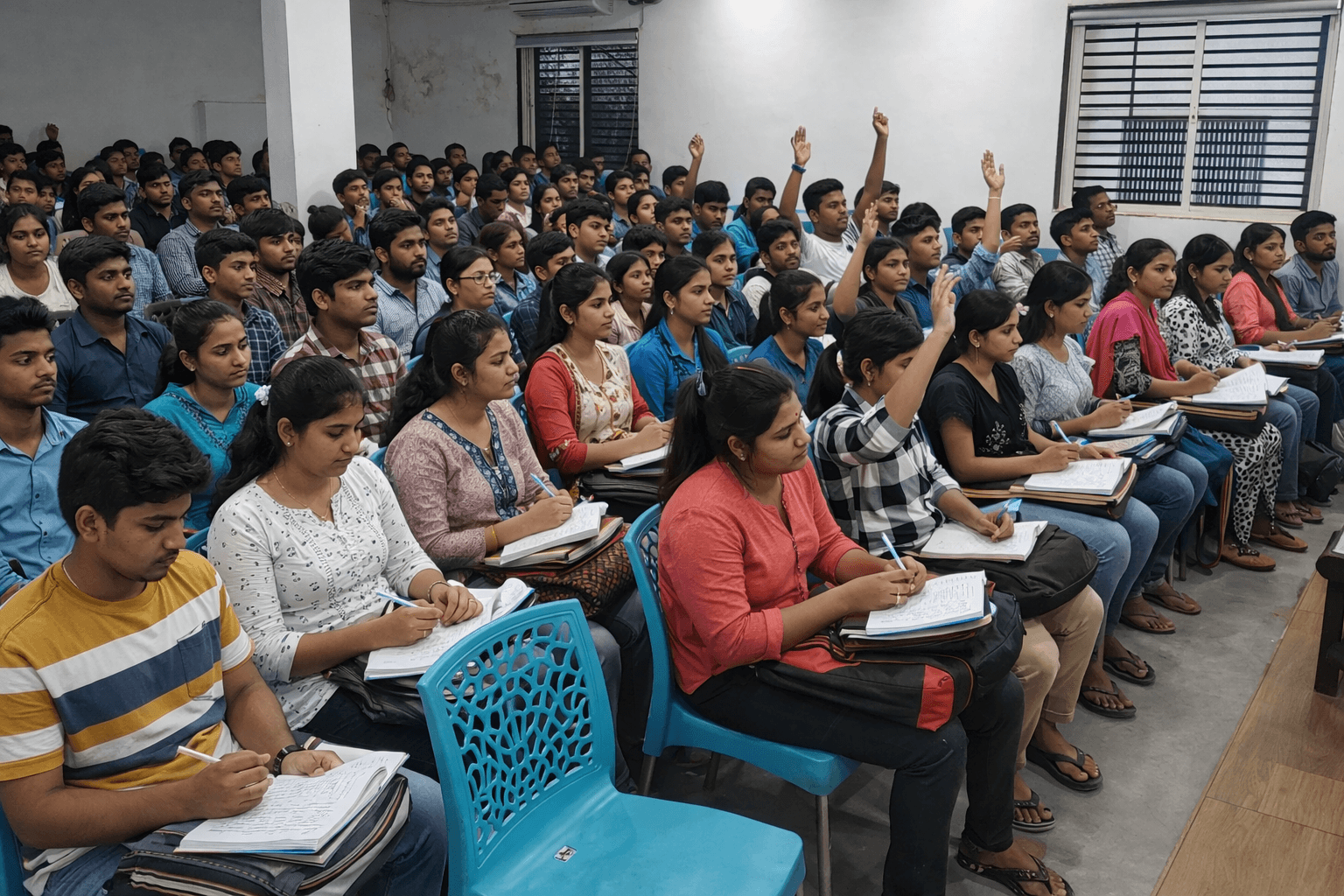College campus building view