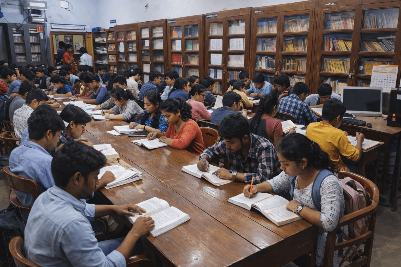 Students working in computer lab
